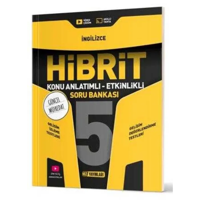Hız Yayınları 5. Sınıf Hibrit İngilizce Soru Bankası