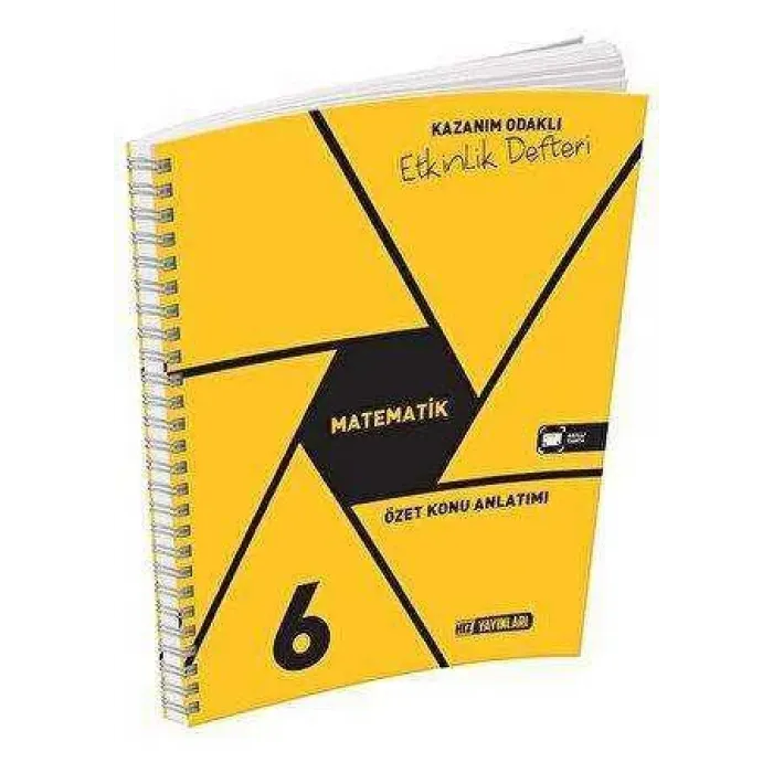 Hız Yayınları 6. Sınıf Matematik Özet Konu Anlatımlı Etkinlik Kitabı