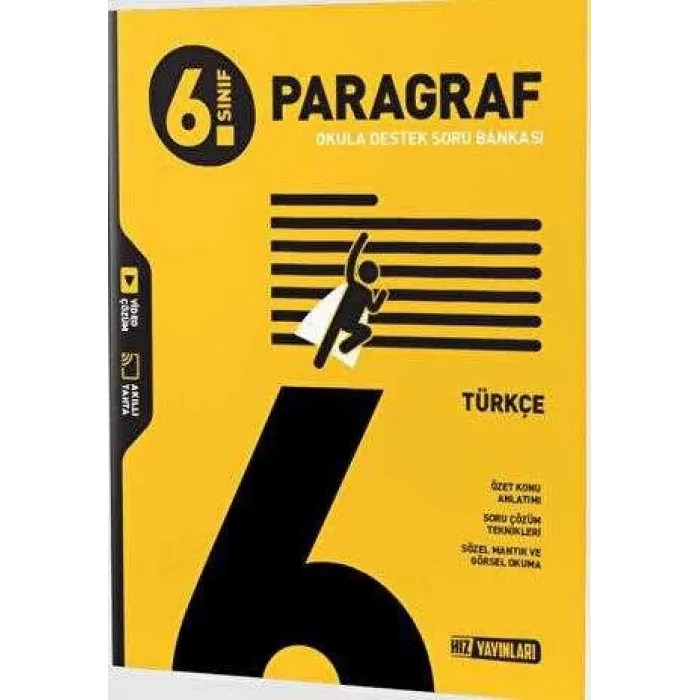 Hız Yayınları 6. Sınıf Türkçe Paragraf Soru Bankası