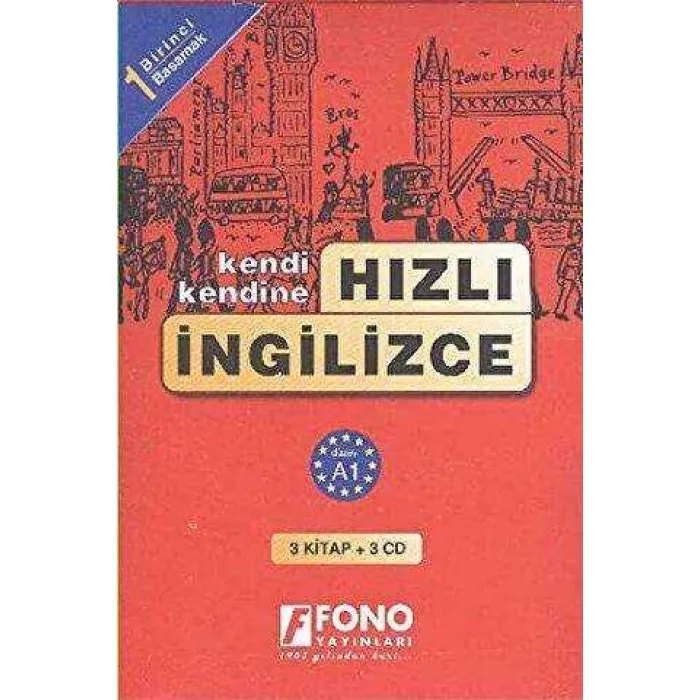 Hızlı İngilizce 1. Basamak 3 kitap + 3 CD