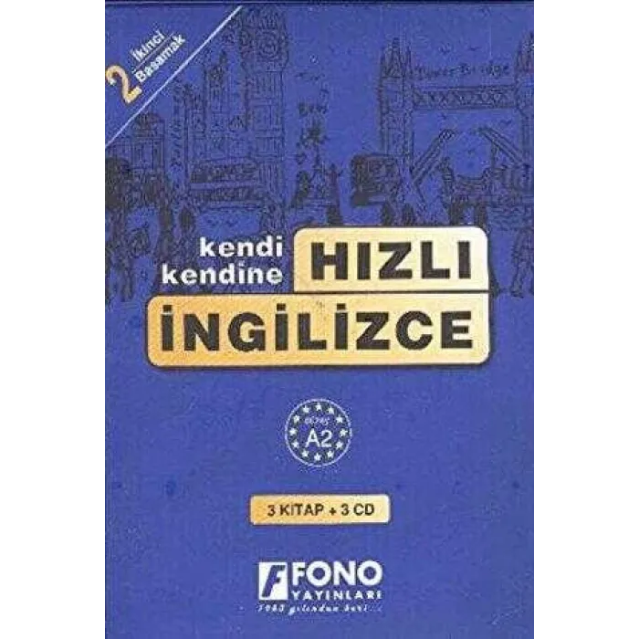 Hızlı İngilizce 2. Basamak 3 kitap + 3 CD