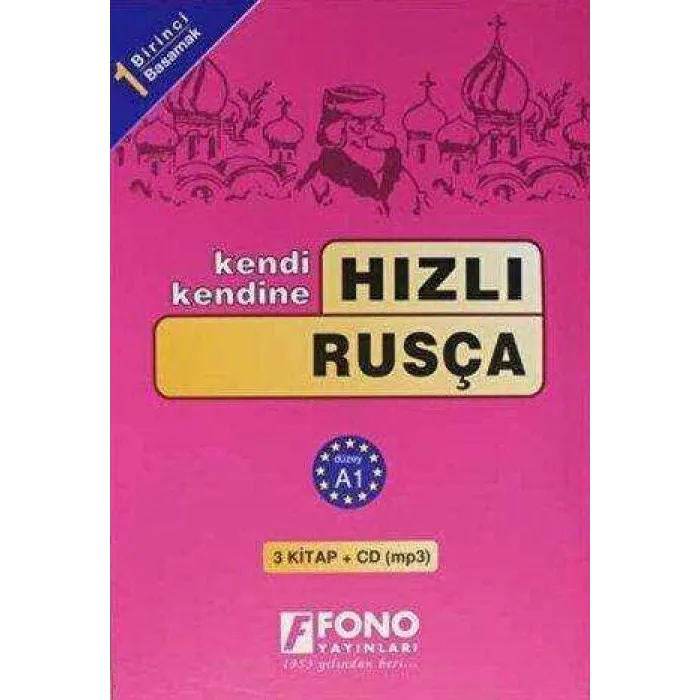 Hızlı Rusça 1. Basamak 3 kitap + CD