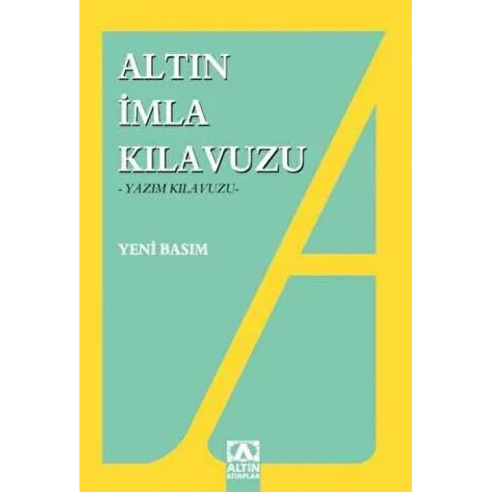 İmla Kılavuzu -Yazım Kılavuzu