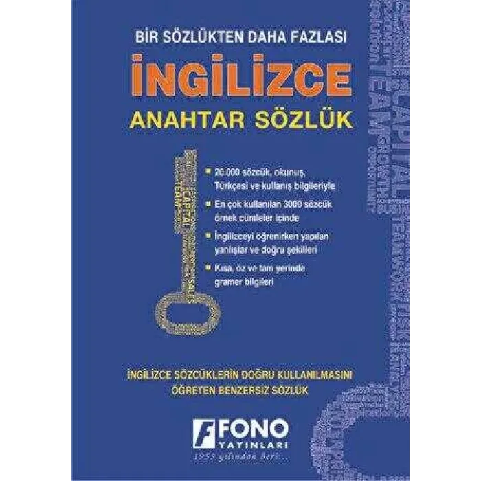 İngilizce Anahtar Sözlük