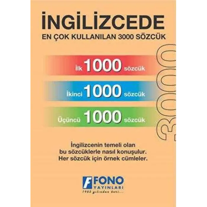 İngilizcede En Çok Kullanılan 3000 Sözcük