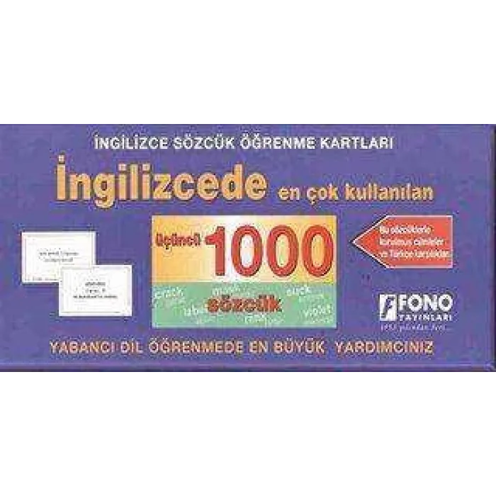 İngilizcede En Çok Kullanılan Üçüncü 1000 Sözcük