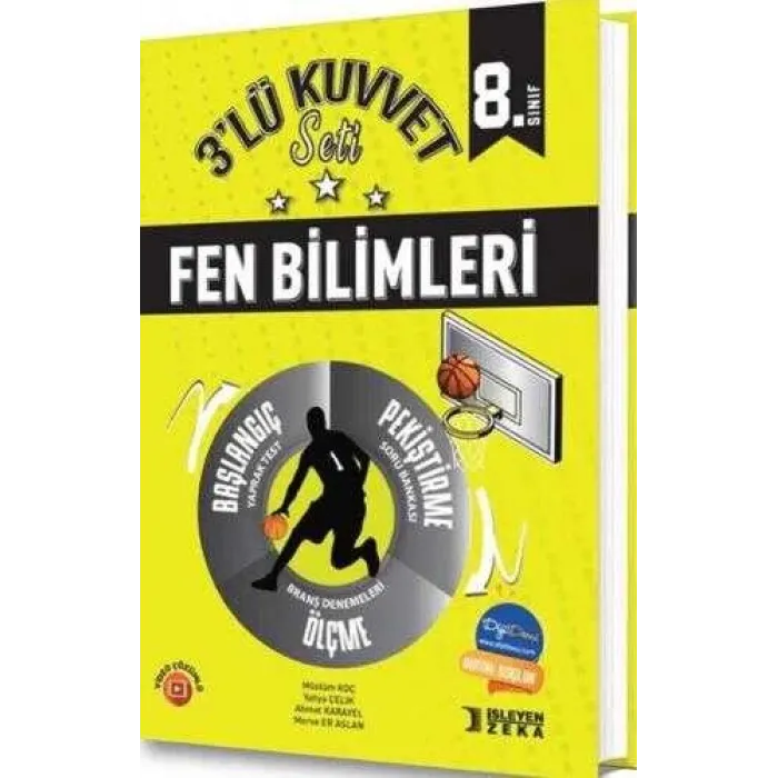 İşleyen Zeka Yayınları 8. Sınıf Fen Bilimleri 3 lü Kuvvet Serisi Seti