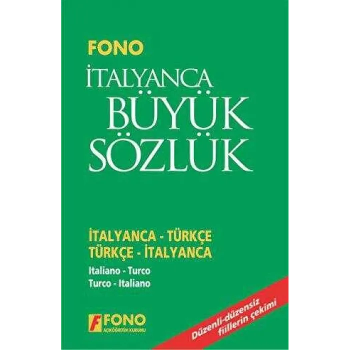 İtalyanca - Türkçe - Türkçe - İtalyanca Büyük Sözlük