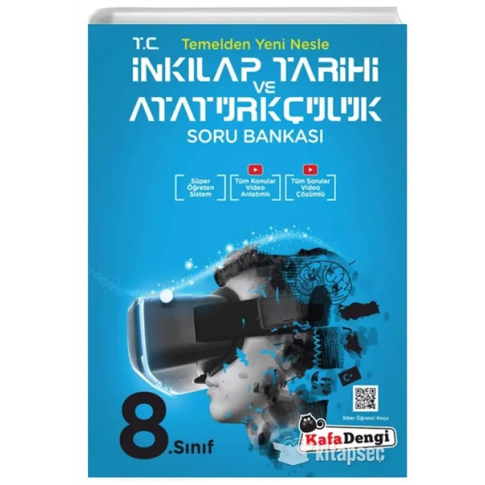 Kafa Dengi Yayınları 8. Sınıf LGS T.C. İnkılap Tarihi ve Atatürkçülük Tümü Video Çözümlü Soru Bankası