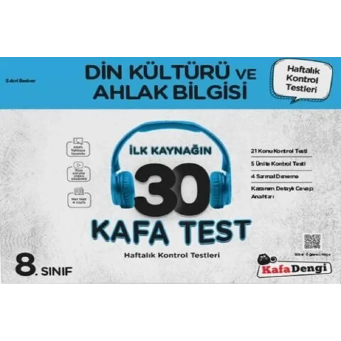 Kafa Dengi Yayınları 8. Sınıf Din Kültürü ve Ahlak Bilgisi İlk Kaynağın 30 Kafa Test