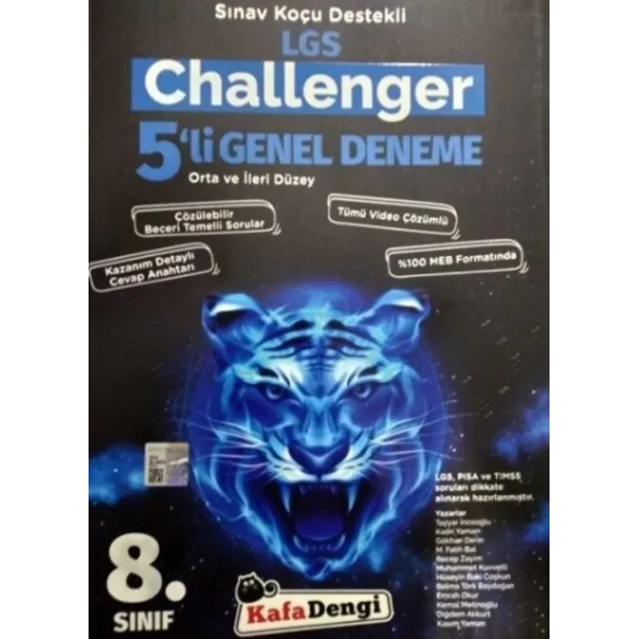 Kafa Dengi Yayınları 8. Sınıf LGS Genel Challenger 5 Deneme