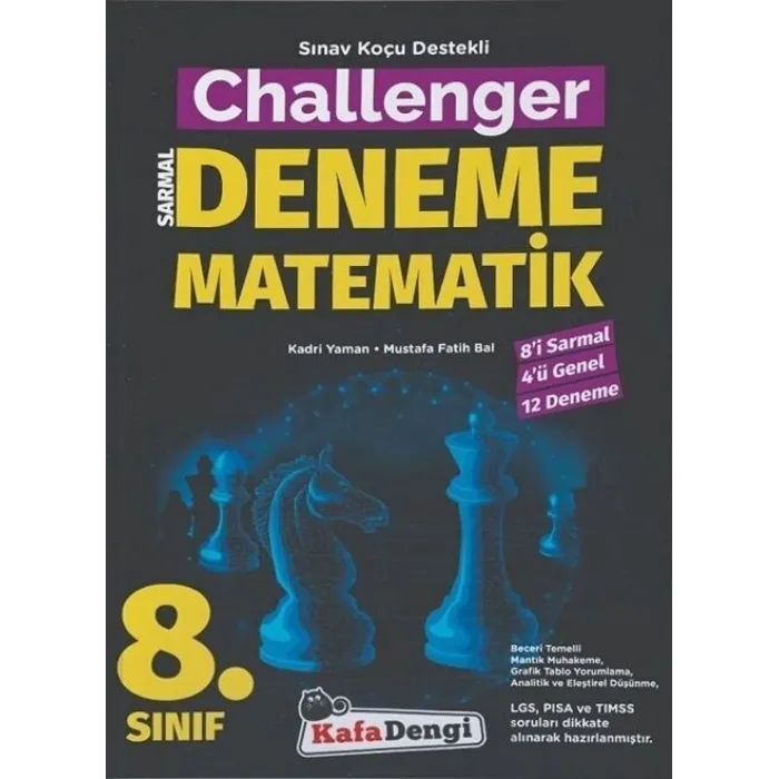 Kafa Dengi Yayınları 8. Sınıf Matematik Challenger Sarmal 12 Deneme
