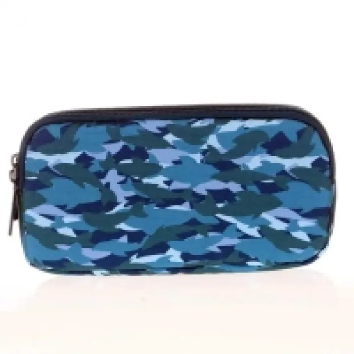 Kaukko Kids&amp;love 3 Bölmeli Kalem Çantası Square Shark L8123