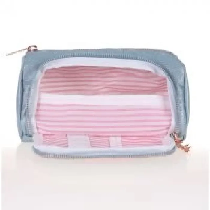 Kaukko Sparkle Plump Kalem Çantası Gri K2308