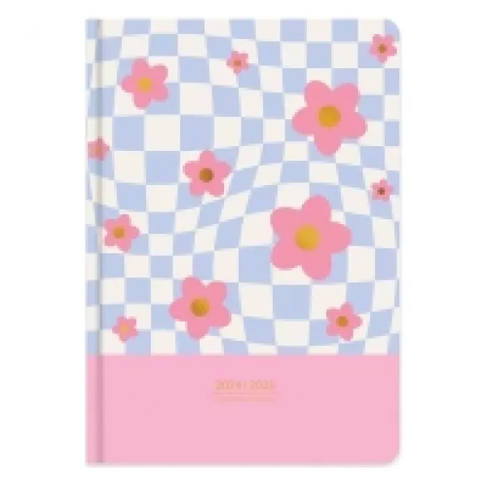 Keskin Color 17*24 Ciltli Akademik Ajanda  Çiçekli Dama 830224-99