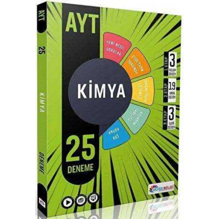 Köşebilgi Yayınları 2022 AYT Kimya 25 Branş Denemesi
