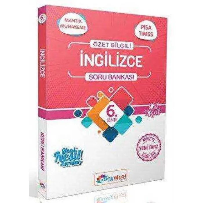 Köşebilgi Yayınları 6. Sınıf İngilizce Özet Bilgili Soru Bankası