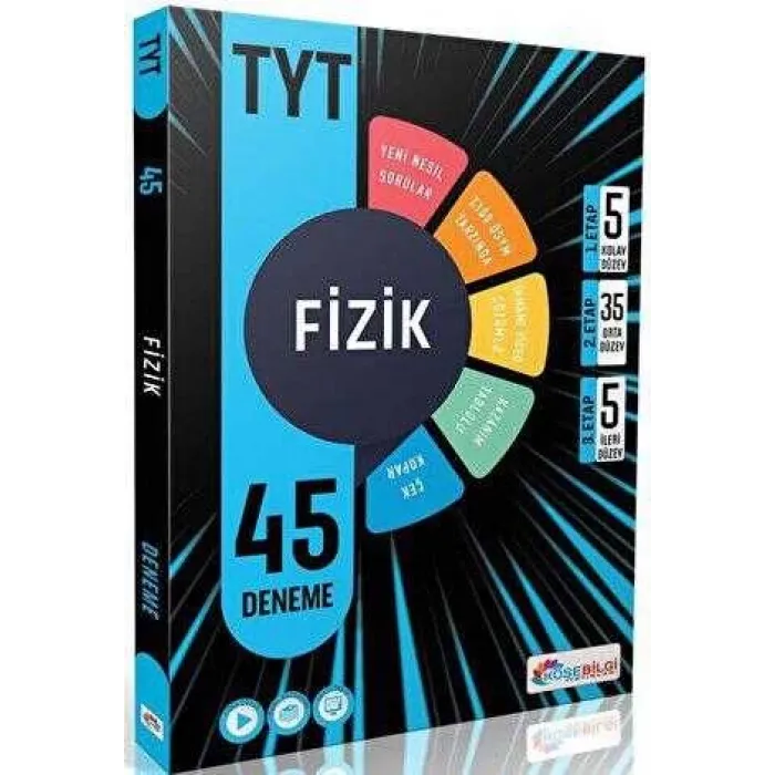 Köşebilgi Yayınları TYT Fizik Video Çözümlü 45 Branş Deneme