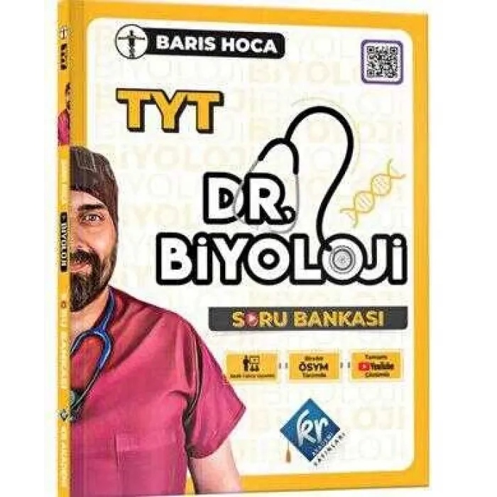 KR Akademi Yayınları 2024 Barış Hoca TYT Dr. Biyoloji Soru Bankası