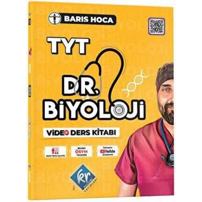 KR Akademi Yayınları Barış Hoca TYT Dr. Biyoloji Video Ders Kitabı