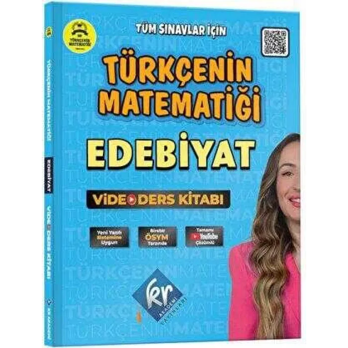 KR Akademi Yayınları Gamze Hoca Türkçenin Matematiği Tüm Sınavlar İçin Edebiyat Video Ders Kitabı