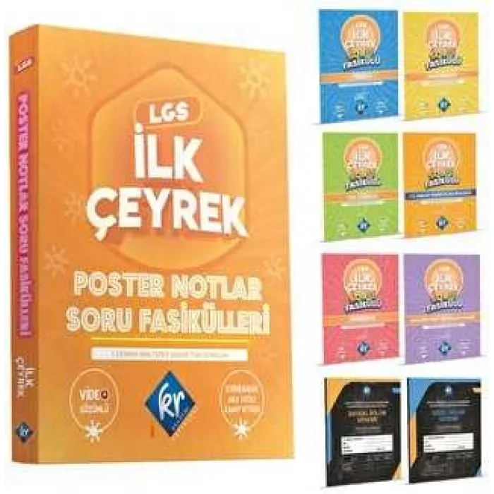 KR Akademi Yayınları LGS İlk Çeyrek Poster Notlar Soru Fasikülleri