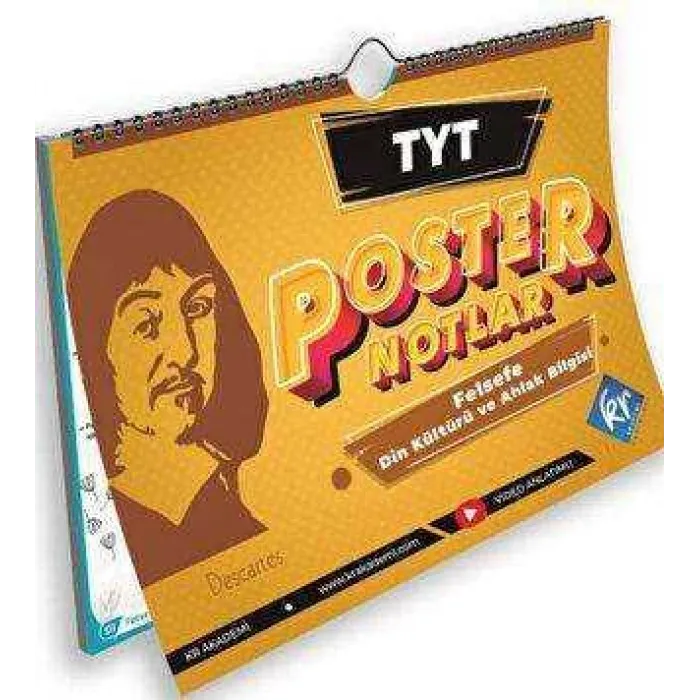 KR Akademi Yayınları TYT Felsefe ve Din Kültürü Poster Notlar