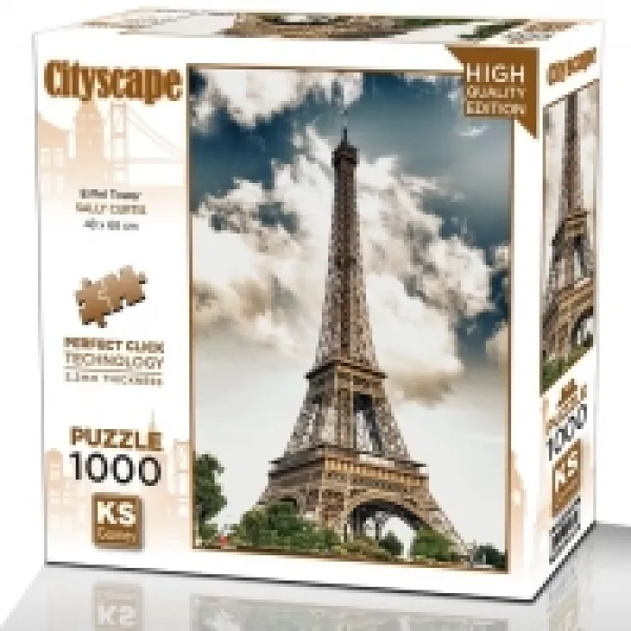 Ks Games Puzzle Yetişkin 1000 Parça Eiffel Tower Paris 20768
