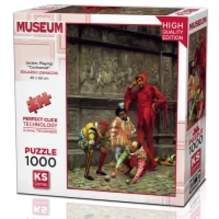 Ks Games Puzzle Yetişkin 1000 Parça Jesters Playing “cochonnet” 20662