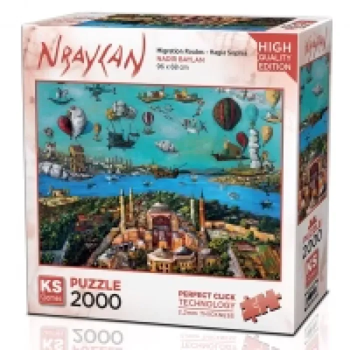 Ks Games Puzzle Yetişkin 2000 Parça Migration Routes - Hagia Sophia 22523