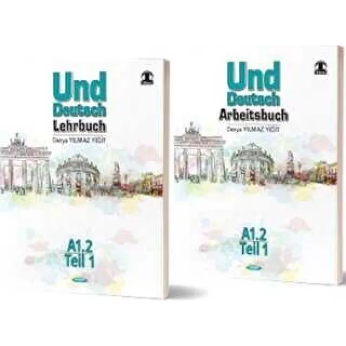 Kurmay Yayınları 2021 Almanca Und Deutsch Lehrbuch A1.2 Teil 1 and Arbeitsbuch A1.2 Teil 3 Kurmay ELT Yayınları