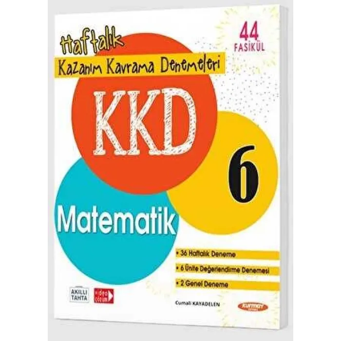 Kurmay Yayınları 6. Sınıf Matematik KKD 44 Fasikül Haftalık Kazanım Kavrama Denemeleri