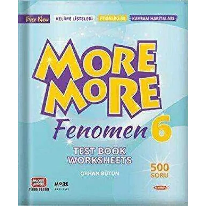 Kurmay Yayınları 6. Sınıf More and More English Fenomen Test Book Worksheets
