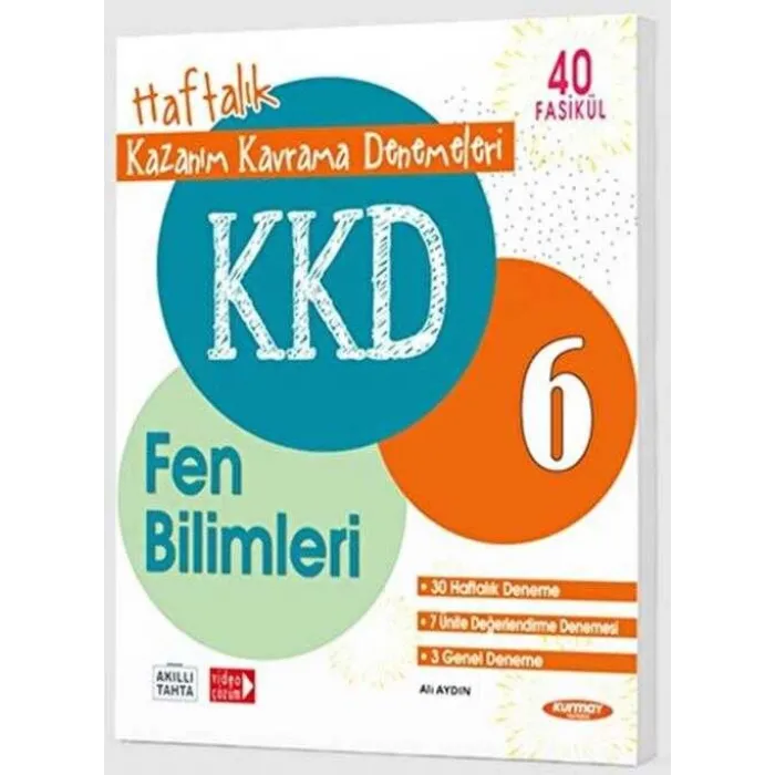 Kurmay Yayınları KKD 6. Sınıf Fen Bilimleri Haftalık Kazanım Kavrama Denemeleri