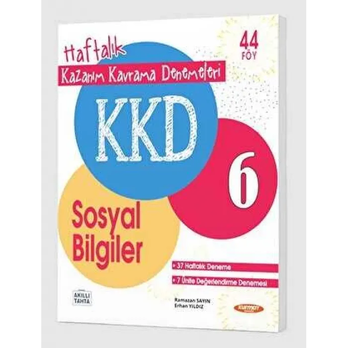 Kurmay Yayınları KKD 6. Sınıf Sosyal Bilgiler Haftalık Kazanım Kavrama Denemeleri