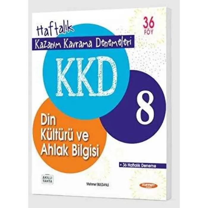 Kurmay Yayınları KKD 8. Sınıf Din Kültürü Ve Ahlak Bilgisi Haftalık Kazanım Kavrama Denemeleri