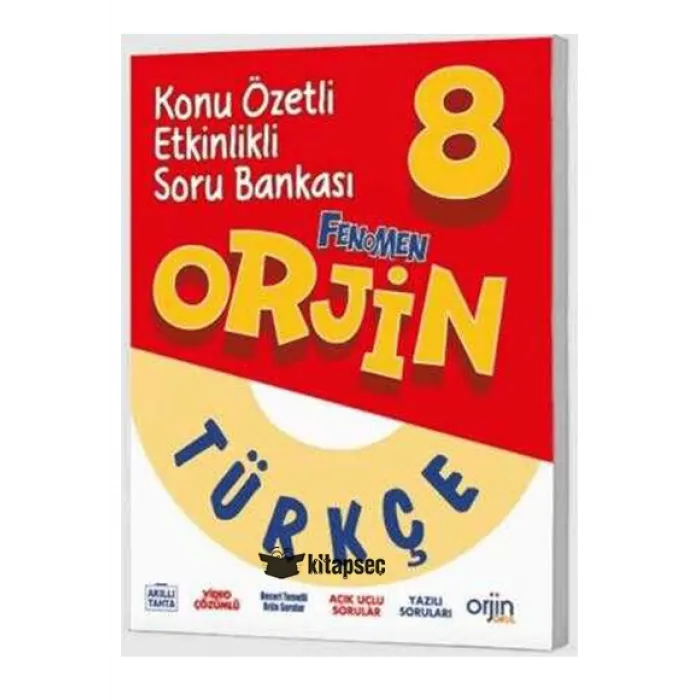 Kurmay Yayınları Orjin 8. Sınıf Türkçe Defteri