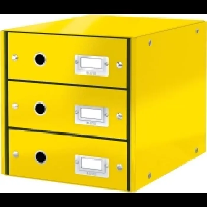 Leitz Wow C S 3 Çekmeceli Evrak Rafı Sarı 60480016