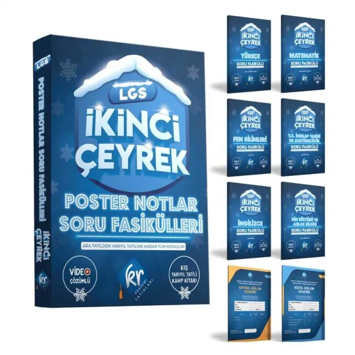 LGS İkinci Çeyrek Poster Notlar Soru Fasikülleri 2. Çeyrek