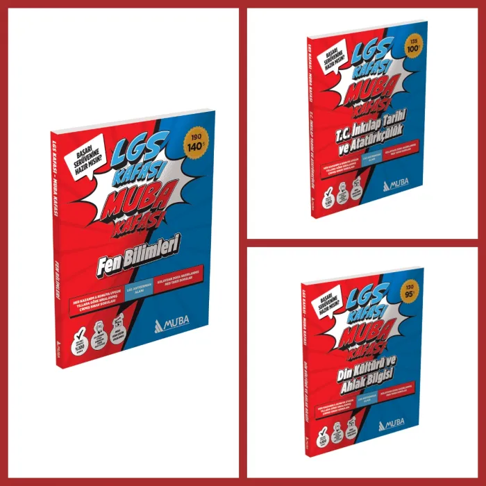 LGS KAFASI - MUBA KAFASI Fen - İnkılap Tarihi ve Din Kültürü Set Soru Bankası !!!