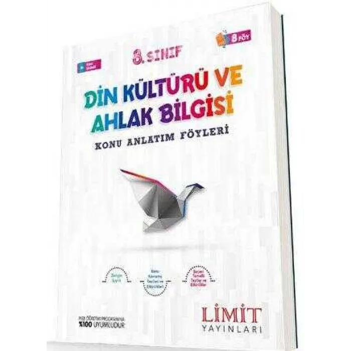 Limit Yayınları 8. Sınıf Din Kültürü ve Ahlak Bilgisi Konu Anlatım Föyleri
