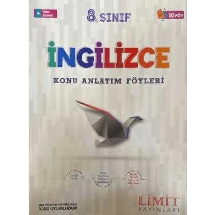 Limit Yayınları 8. Sınıf İngilizce Konu Anlatım Föyleri