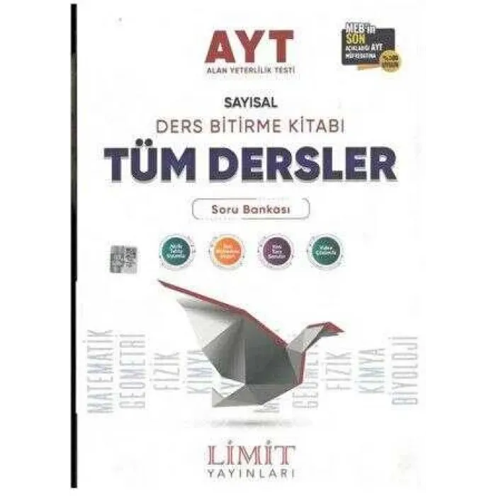 Limit Yayınları AYT 1.Dönem Sayısal Ders Bitirme Seti Tüm Dersler Soru Bankası