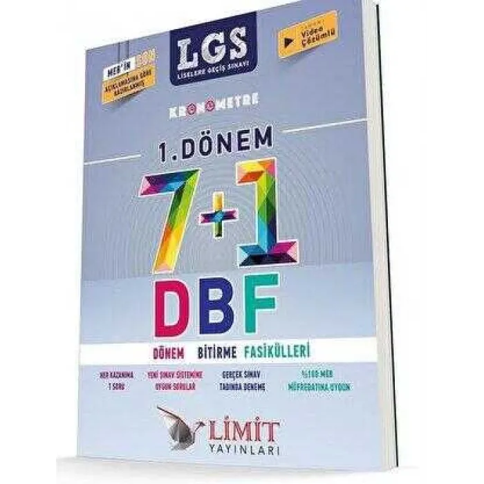 Limit Yayınları LGS Kronometre 1. Dönem 7+1 Dönem Bitirme Fasikülleri