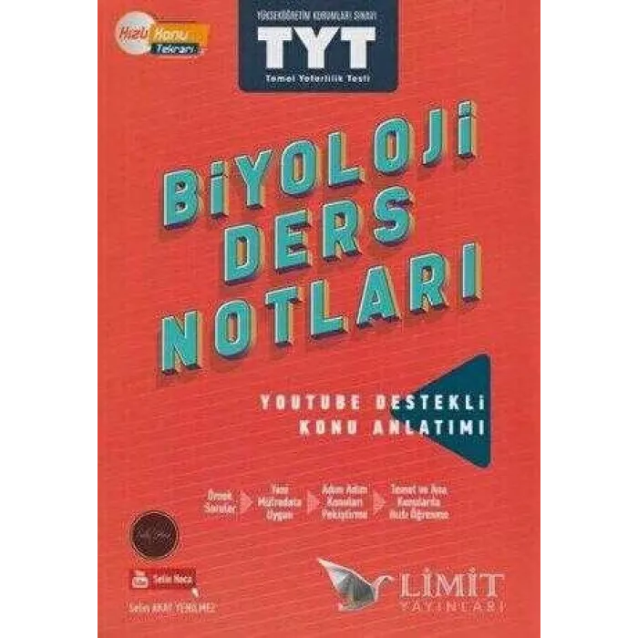 Limit Yayınları TYT Biyoloji Ders Notları