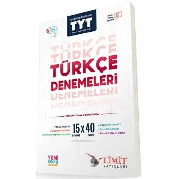 Limit Yayınları TYT Türkçe 15x40 Denemeleri
