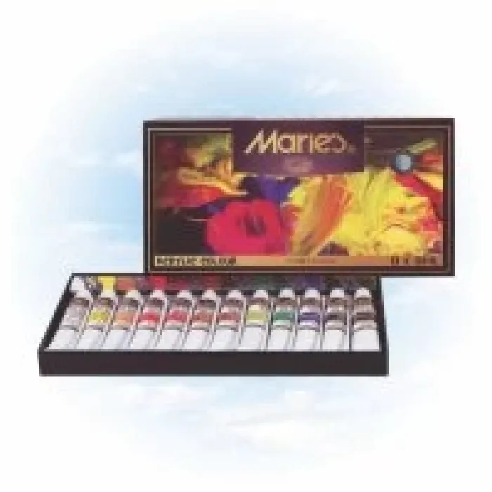 Maries Akrilik Boya 812-b 12li 12m. Mrmar0017