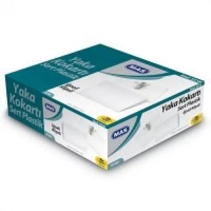 Mas Yaka Kokart Klipsli 54x86 Yatay Şeffaf 50li 3518