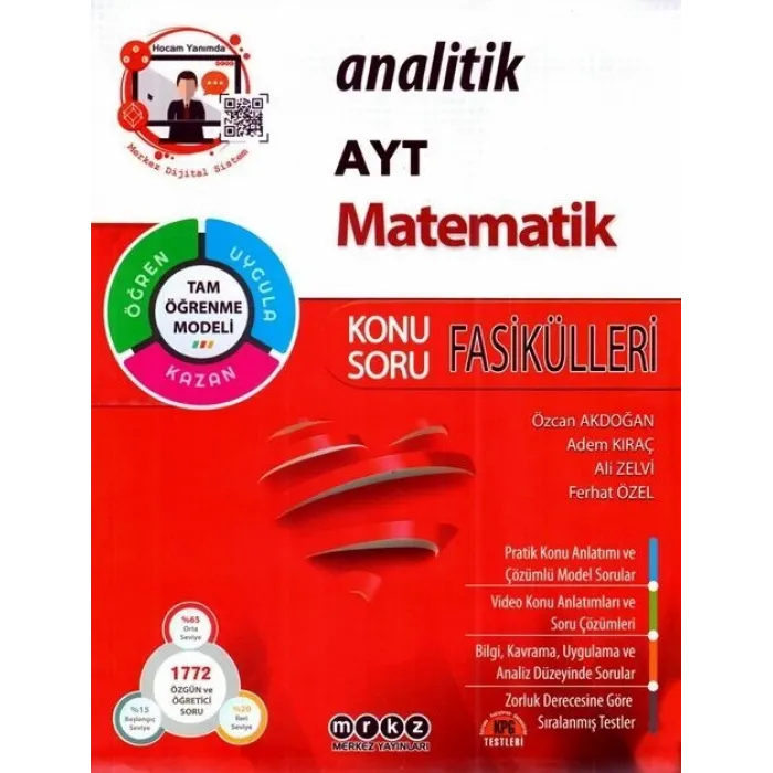 Merkez Yayınları AYT Matematik Analitik Konu Soru Fasikülleri