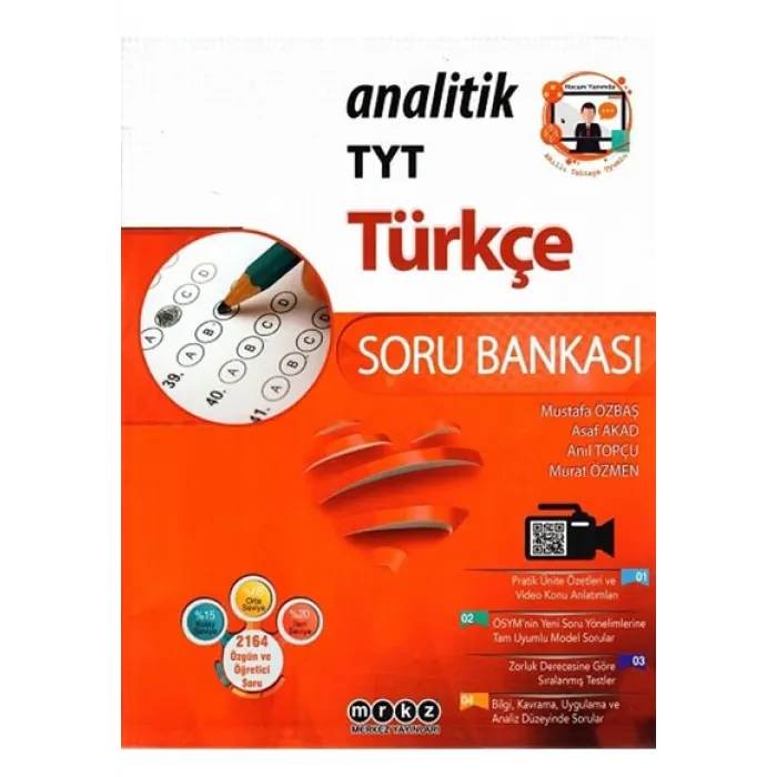 Merkez Yayınları TYT Türkçe Analitik Soru Bankası